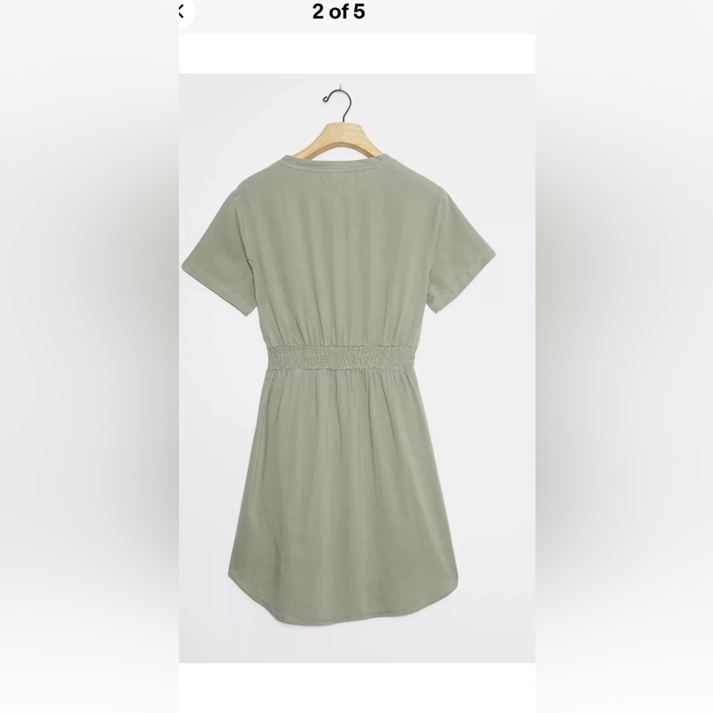 Anthropologie CLOTH and STONE Liv- tie front mini dress - Picture 3 of 9